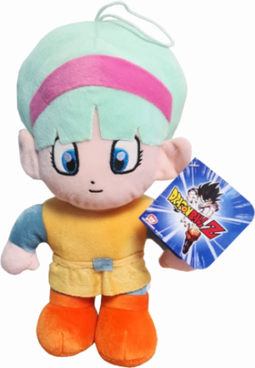 Bulma - Dragon Ball Z Fantasy Pluche Knuffel 32 cm {Speelgoed voor kinderen jongens meisjes | Dragon Ball Super Plush Toy | Super Saiyan Goku, Vegeta, Piccolo, Beerus, Majin Buu, Shenron, Krilin}